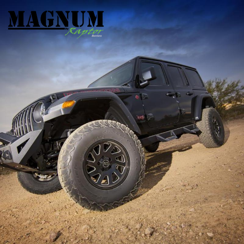 Raptor Series Magnum Front Winch Stubby Bumper, 2018-2021 Jeep Wrangler JL/2020-2021 Jeep Gladiator FBM22JPN-RT