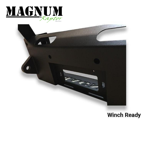 Raptor Series Magnum Front Winch Stubby Bumper, 2018-2021 Jeep Wrangler JL/2020-2021 Jeep Gladiator FBM22JPN-RT