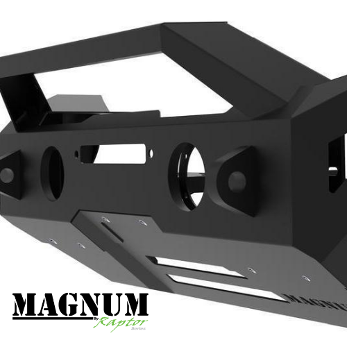 Raptor Series Magnum Front Winch Stubby Bumper, 2018-2021 Jeep Wrangler JL/2020-2021 Jeep Gladiator FBM22JPN-RT