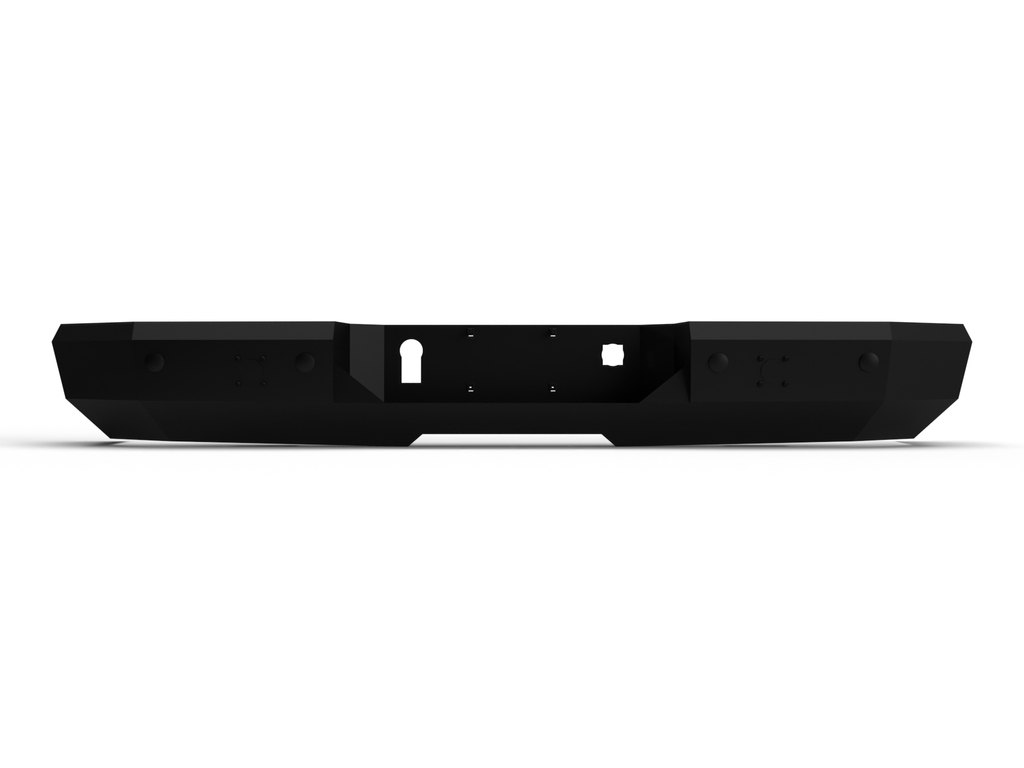 ICI AL-RBM95CHN Aluminum Rear Bumper, Chevrolet Silverado 1500, 2015-2019, Straight on View
