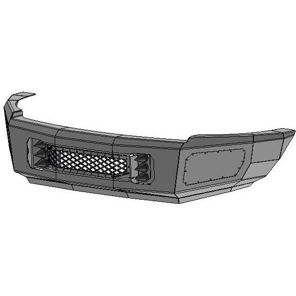 FLOG Industries Dodge 4500-5500 Front Bumper 2010-2018, FISD-D4555-1018F-1