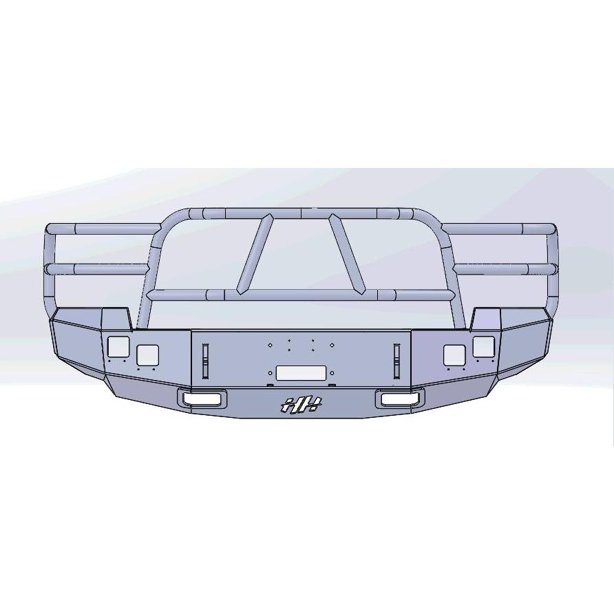 HammerHead 600-56-0057 X-Series Full Brushguard Winch Front Bumper Chevrolet Silverado 2500/3500 2007-2010