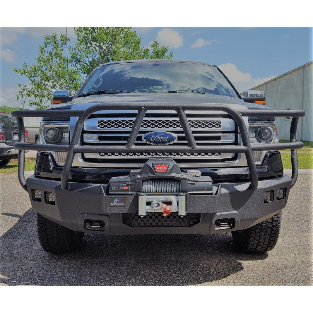 HammerHead 600-56-0317 (With Winch Tray) X-Series Full Brushguard Front Bumper Ford F150 ECO-BOOST 2011-2014