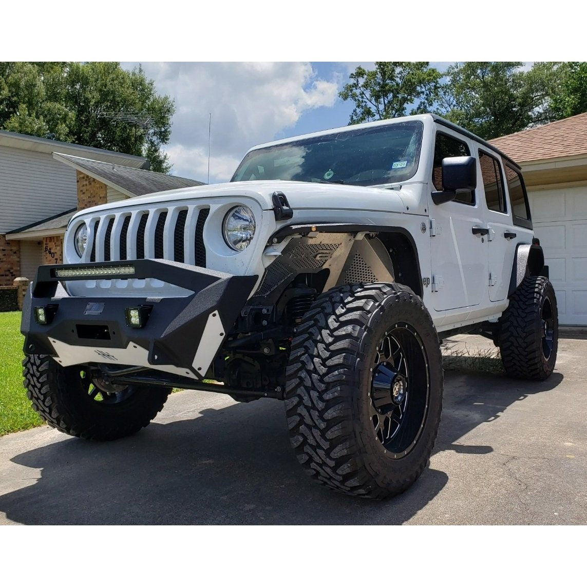 HammerHead 600-56-0774 "Stubby" Pre-Runner Winch Front Bumper Jeep JL Ravager Series 2019+; Jeep Gladiator 2018+
