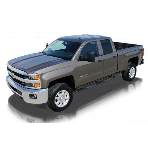 Raptor Series 0801-0010MB 5" Magnum Straight Oval Step Bars 99-19 Chevy Silverado/GMC Sierra Extended/Double Cab