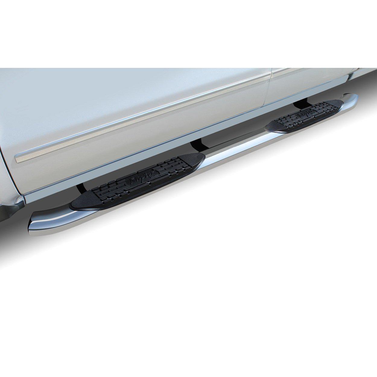 Raptor Series 1503-0639 4" OE Style Curved Oval Step Bars 15-19 Ford F-150/Super Duty Crew Cab