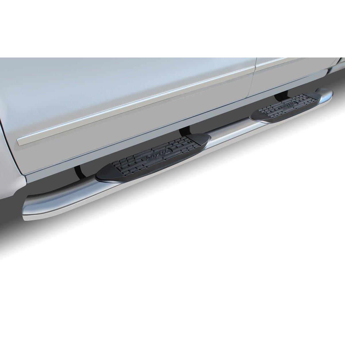 Raptor Series 1601-0010 5" OE Style Curved Oval Step Bars 99-19 Chevrolet/GMC Ext/Double Cab
