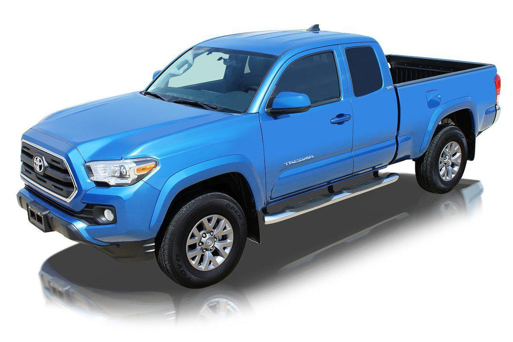 Raptor Series 1604-0259 5" OE Style Curved Oval Step Bars 05-19 Toyota Tacoma Ext/Access Cab