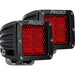 RIGID Industries, Diffused Rear Facing High/Low Surface Mount Red Pair D-Series Pro