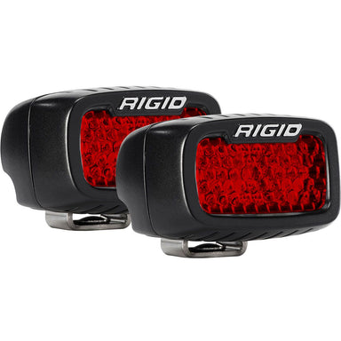 RIGID Industries, Diffused Rear Facing High/Low Surface Mount, Red Pair SR-M Pro